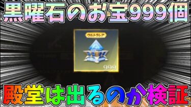 殿堂は当たるのか!?黒曜石のお宝999個開封して検証してみたｗｗテストサーバー【荒野行動】#1243 Knives Out