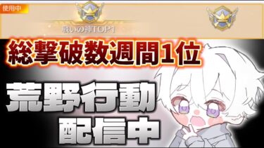 【荒野行動】今週も総撃破数1位獲ります配信！！【本気のソロクイン】