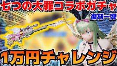 【荒野行動】七つの大罪コラボガチャ復刻第一弾でエリザベス1万円チャレンジしてみた【荒野の光】【7周年も荒野いこうや】