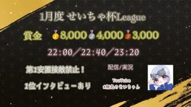 【荒野行動】1月度 せいちゃ杯League Day2