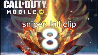 CODモバイル　バトルロイヤル　sniper kill clip8