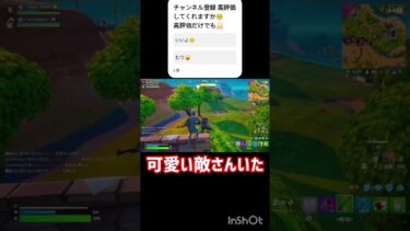可愛い敵さんいた #ゲーム実況 #フォトナ #フォートナイト #最高のシーン #fortnite #面白集 #荒野行動
