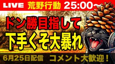 【荒野行動】ドン勝獲るまで毎日配信？！下手くその奮闘！【6月25日】